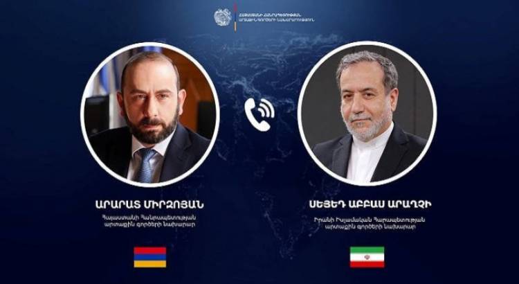 Արարատ Միրզոյանը հեռախոսազրույց է ունեցել Իրանի ԱԳ նախարարի հետ