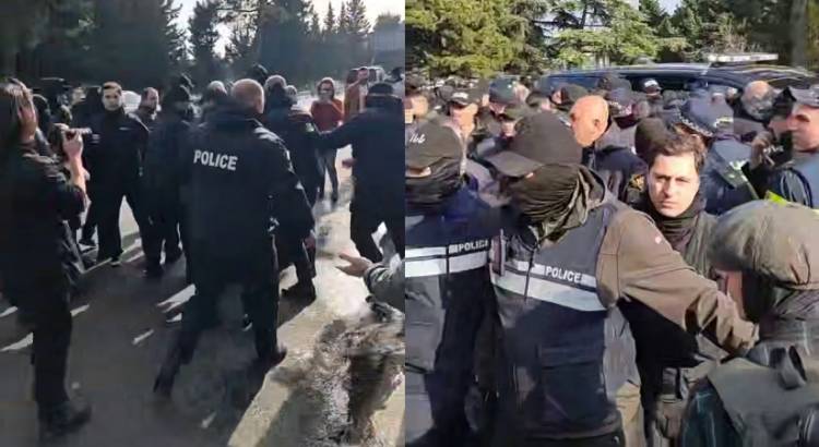 Թբիլիսիում ոստիկանությունը ցուցարարների է ձերբակալել․ մանրամասներ (տեսանյութ)