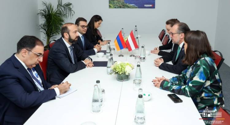 Միրզոյանը հանդիպում է ունեցել Ավստրիայի ԱԳ նախարար Ալեքսանդր Շալենբերգի հետ