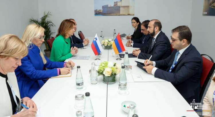Միրզոյանը հանդիպում է ունեցել Սլովենիայի փոխվարչապետի հետ