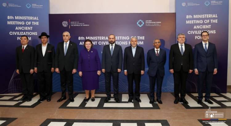 Արարատ Միրզոյանի նախագահությամբ մեկնարկել է Հնագույն քաղաքակրթությունների ֆորումի 8-րդ նախարարական հանդիպումը