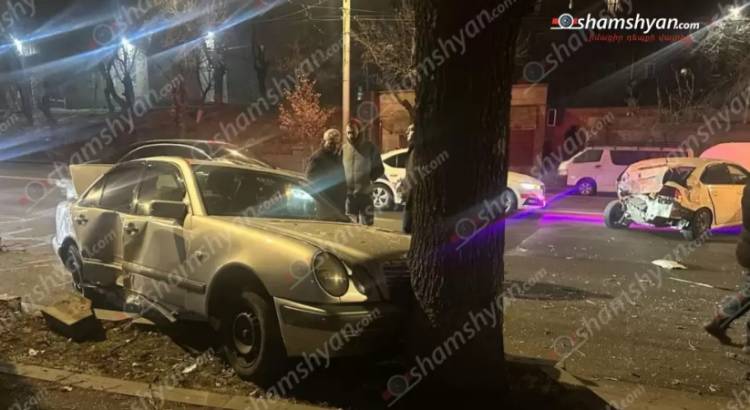 Բաղրամյանում բախվել են «Volkswagen» և «Mercedes» մեքենաները, վիրավnր կա․ Shamshyan