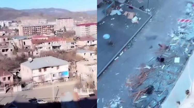 Թեկուզ ամբողջը հողին հավասարեցնեն՝ մեր ընտանիքը հետ է վերադառնալու․ Ստեփանակերտում ավերվել է ևս մեկ փողոց