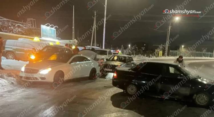 Մերկասառույցի պատճառով բախվել են «Audi», «Mercedes»-ներ, «BMW» և 2 «Lada Priora». Shamshyan