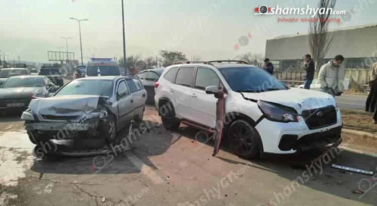 Բախվել են «Tesla»-ն, «Mercedes»-ը, «Infinity»-ն, «Subaru»-ն և «Opel»-ը, վիրավnրներ կան․ Shamshyan