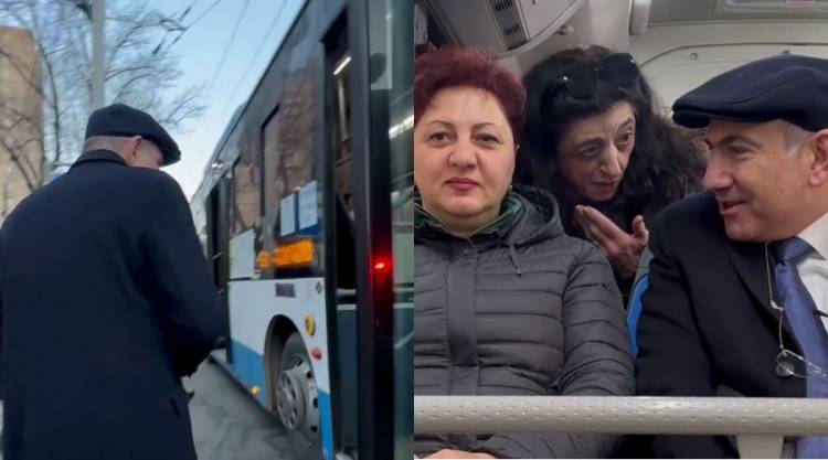Ավտոբուսով, քաղաքացիների հետ շփվելով եկա աշխատավայր․ Փաշինյանը նոր տեսանյութ է հրապարակել