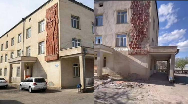 Ադրբեջանցիների «ձեռքերը» հասավ ծննդատուն․ ավիրել են կնոջն ու Աստվածամորը խորհրդանշող պատկերաքանդակը