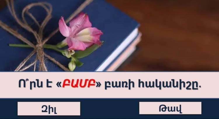 ԹԵՍՏ, որը 10/10 արդյունքով կանցնեն միայն «Քայլող Վիքիպեդիաները»