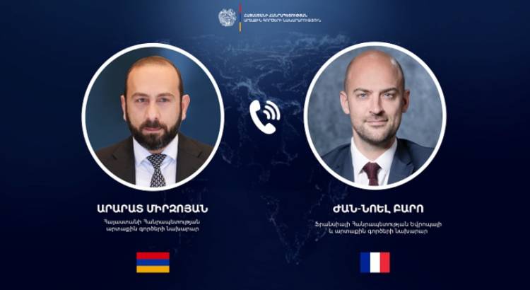 Միրզոյանը հեռախոսազրույց է ունեցել Ֆրանսիայի՝ Եվրոպայի և արտաքին գործերի նախարարի հետ