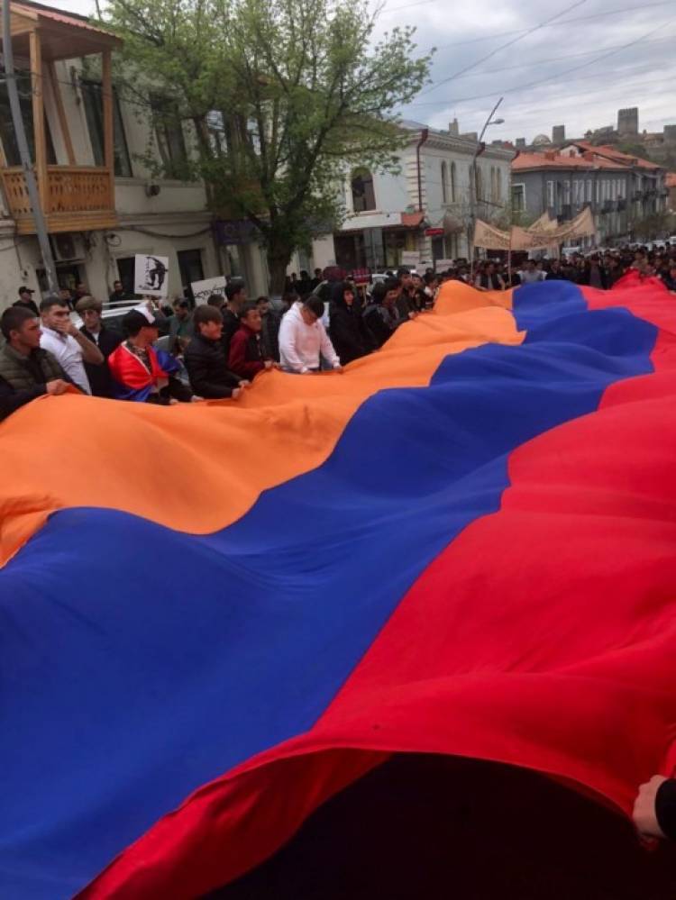 Ախալցխայում ոգեկոչել են Հայոց ցեղասպանության զոհերի հիշատակը