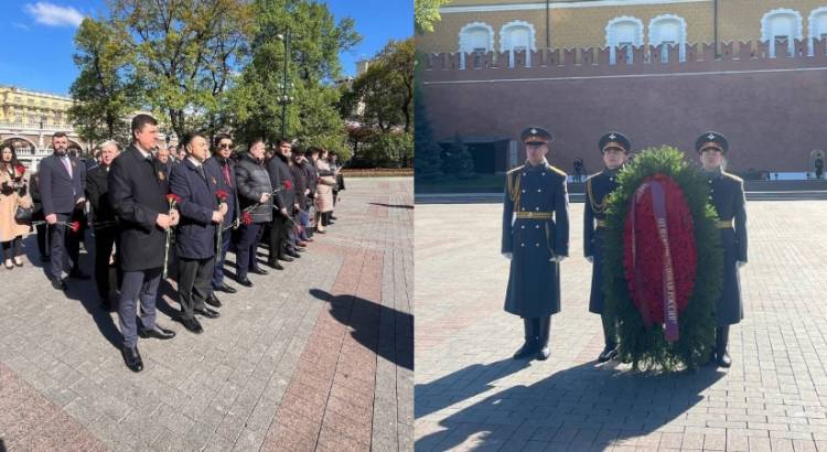 ՀՀԿ պատվիրակությունը Մոսկվայում հարգանքի տուրք է մատուցել Անհայտ զինվորի հուշարձանին